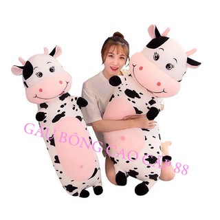 Emily Shop - Gấu bông gối ôm bò sữa vải nhung cao cấp 100% bông gòn siêu mềm