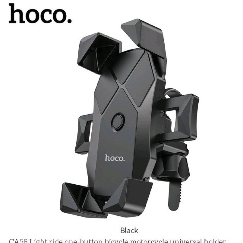 Giá đỡ điện thoại trên xe máy HOCO CA58   Xoay 360 độ 4 góc 2 gọng gắn chân gương, ghi đông xe Chống rung