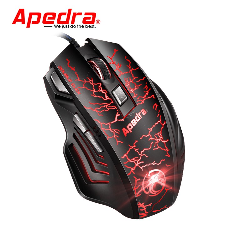 Mouse Gaming APEDRA A7 Dây dù - Led 7 màu