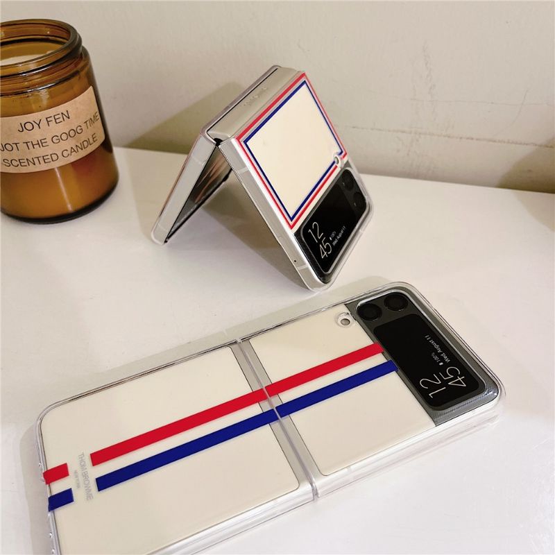 Ốp Samsung Z Flip 3 - ZFlip 3 - ZFlip3 - Flip3 5G Thom Browne trong suốt sang trọng