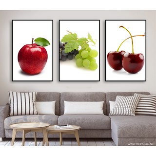 Tranh bộ canvas trái cây phòng bếp