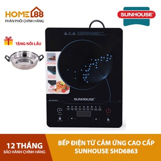 Bếp điện từ cảm ứng Sunhouse SHD6863 TẶNG NỒI LẨU LỚN chính hãng giá tốt