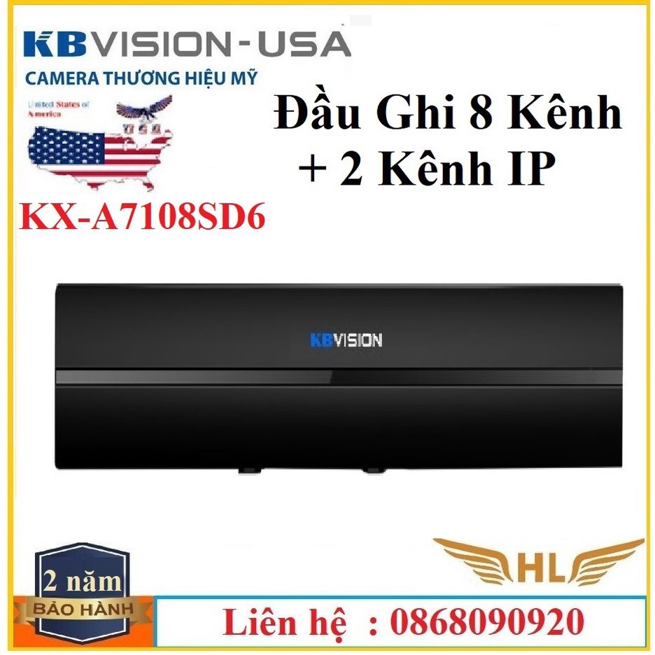 Đầu Ghi Hình Camera Kbvison KX A7108SD6 8 Kênh + 2 Kênh IP - Hàng Chính Hãng