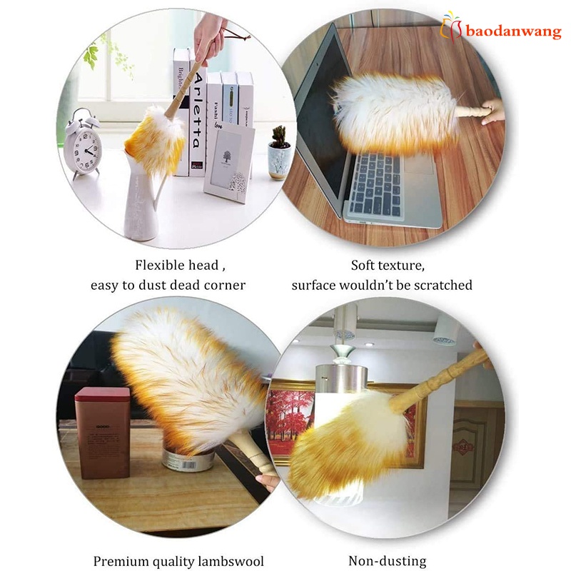 Chổi len quét bụi đa năng trọng lượng nhẹ phù hợp cho nhà ở/ văn phòng tiện lợi