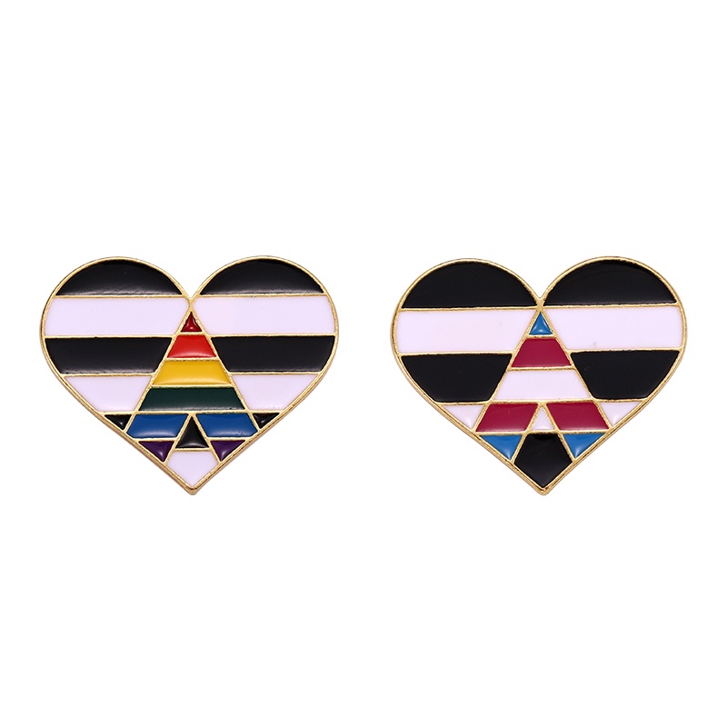 Ghim Cài Áo Hình Trái Tim Nhiều Màu Sắc Cho Bạn Bè