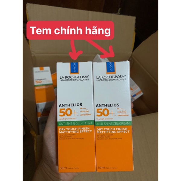 Kem chống nắng La Roche Posay Anthelios Anti Shine Gel Cream spf50