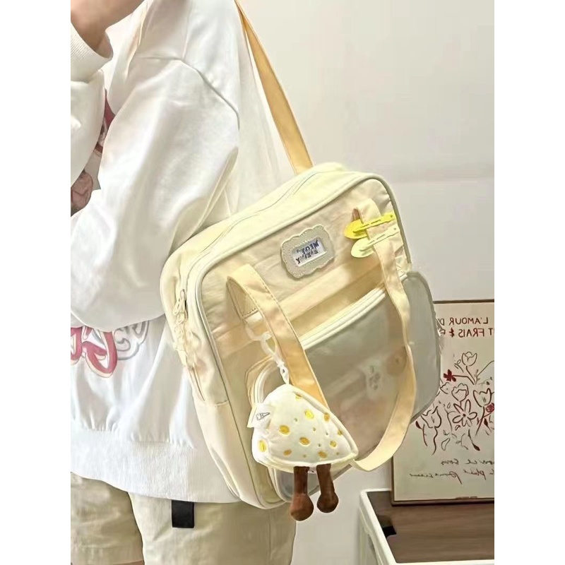 Túi Xách Canvas Cỡ Lớn Phong Cách Hàn Quốc Cho Nữ