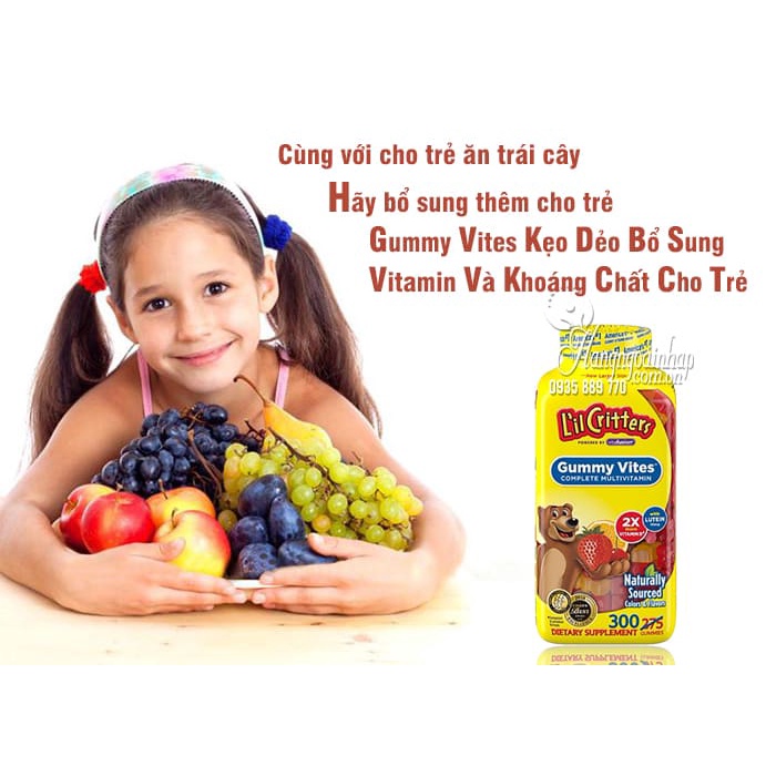 KẸO DẺO GẤU GUMMY VITES 300 VIÊN