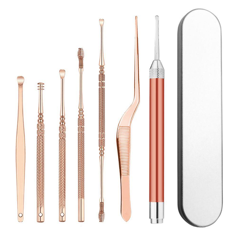 Dụng Cụ Lấy Ráy Tai Bằng Thép Không Gỉ Có Đèn LED Độc Đáo