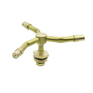 Béc tưới cây phun sương tự động xoay tròn 360 độ, đầu van 3 đầu tưới vườn bằng đồng phun xa 25m