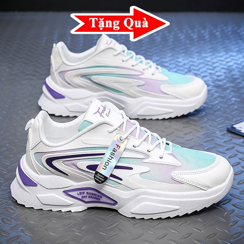 Giày Thể Thao Nam Mẫu Mới 2022, Giày Sneaker Nam Tăng Chiều Cao 5cm - Phong Cách Trẻ Trung