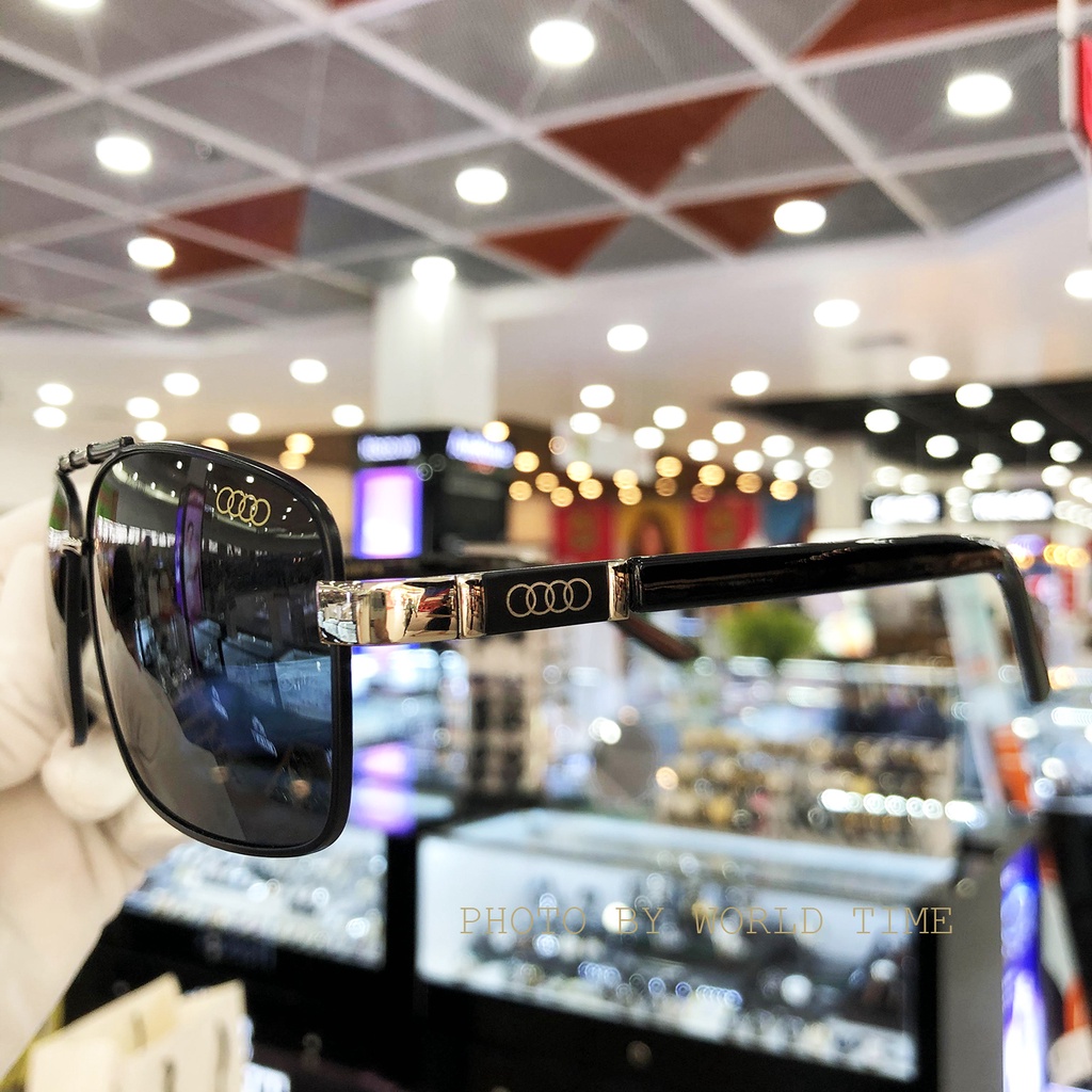 Kính mát nam cao cấp AD vuông full box, bảo hành 12 tháng, tròng Polarized cường lực, chống chói