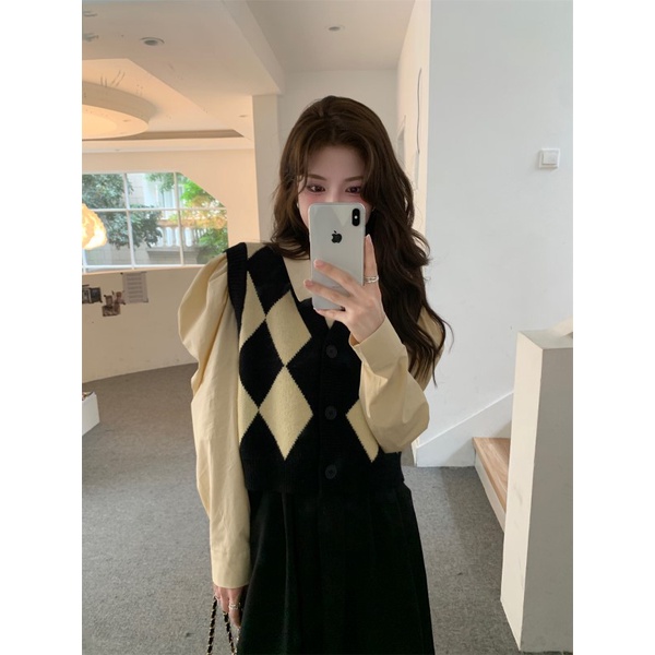 Set áo sơ mi tay dài màu sắc dễ thương xinh xắn cao cấp | BigBuy360 - bigbuy360.vn