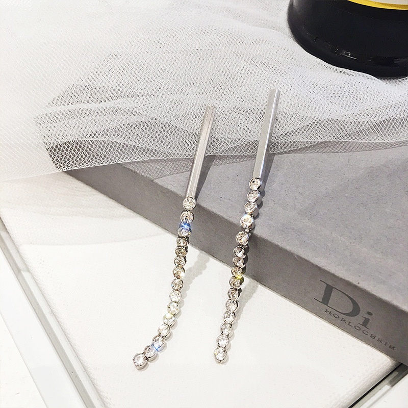 Bông Tai Mạ Bạc 925 Đính Đá Tua Rua Xinh Xắn Cho Nữ