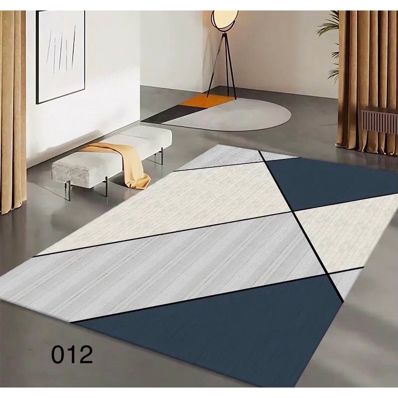 (1.4m x 2m)Thảm trải sàn trang trí phòng khách Bali in 3D Nhung nỉ lì cao cấp sang trọng hiện đại