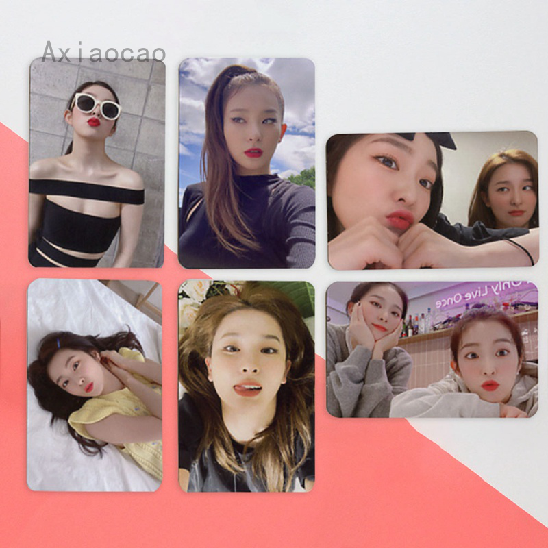 Set 6 Tấm Ảnh Nhóm Nhạc Axiaocao Red Velvet Irene & Seulgi 1st