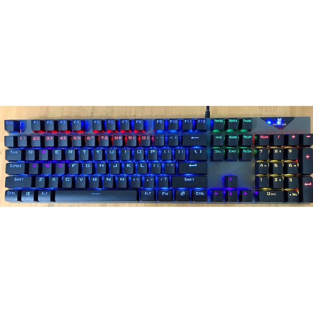 BÀN PHÍM CƠ CHUYÊN GAMING K60 VỚI LED RGB NHIỀU MÀU SIÊU ĐẸP