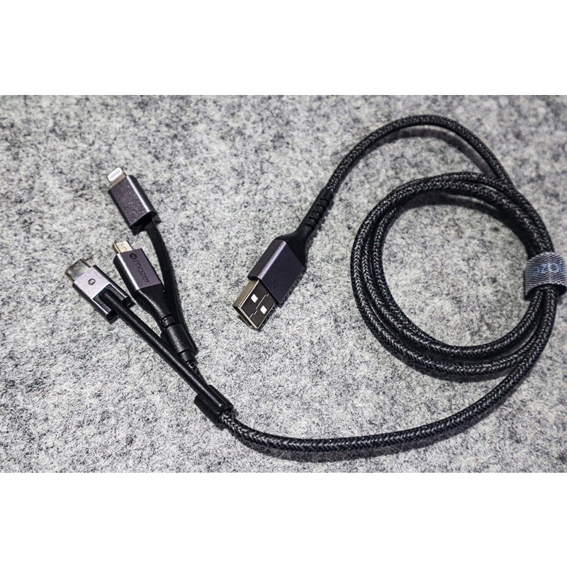 Combo Củ sạc Mazer SuperMINI 20W &amp; Dây Cáp Mazer Power Link II 3 in 1