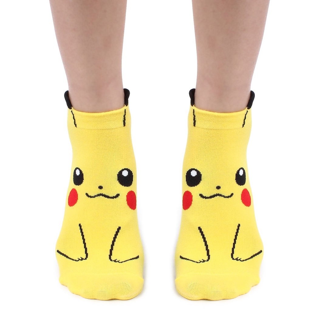 Vớ Ngắn Tới Mắt Cá Chân Hình Nhân Vật Anime Pokemon Pikachu Đáng Yêu Cho Nữ
