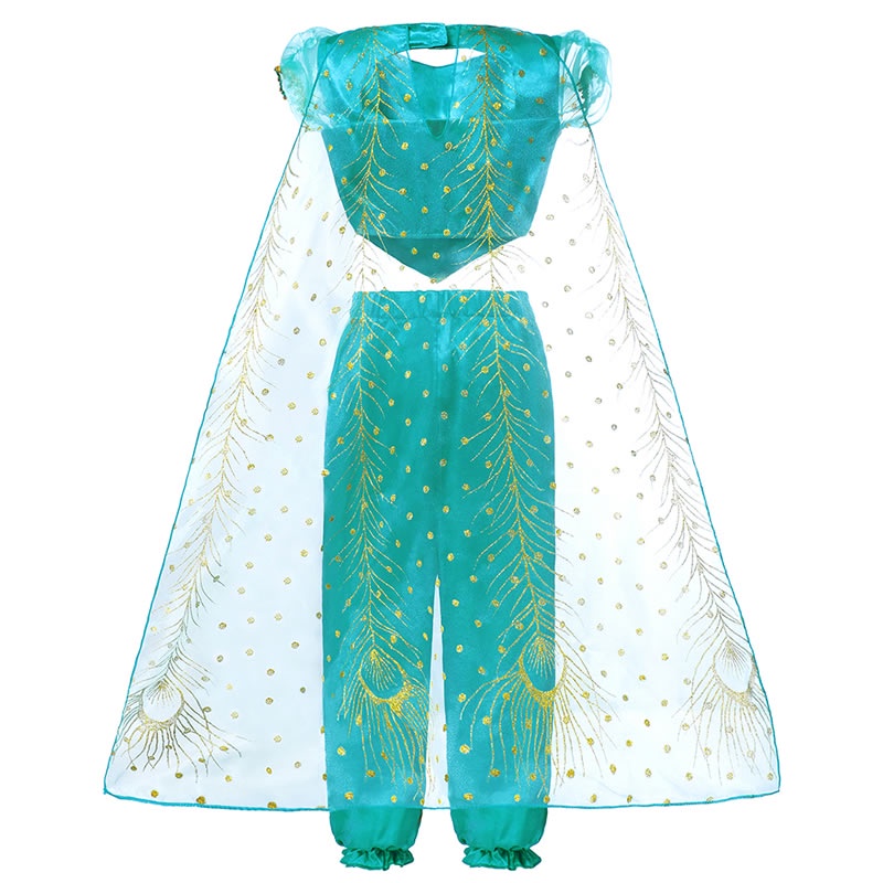 Bộ Đồ Hóa Trang Công Chúa Aladdin Jasmine Xinh Xắn Cho Bé Gái