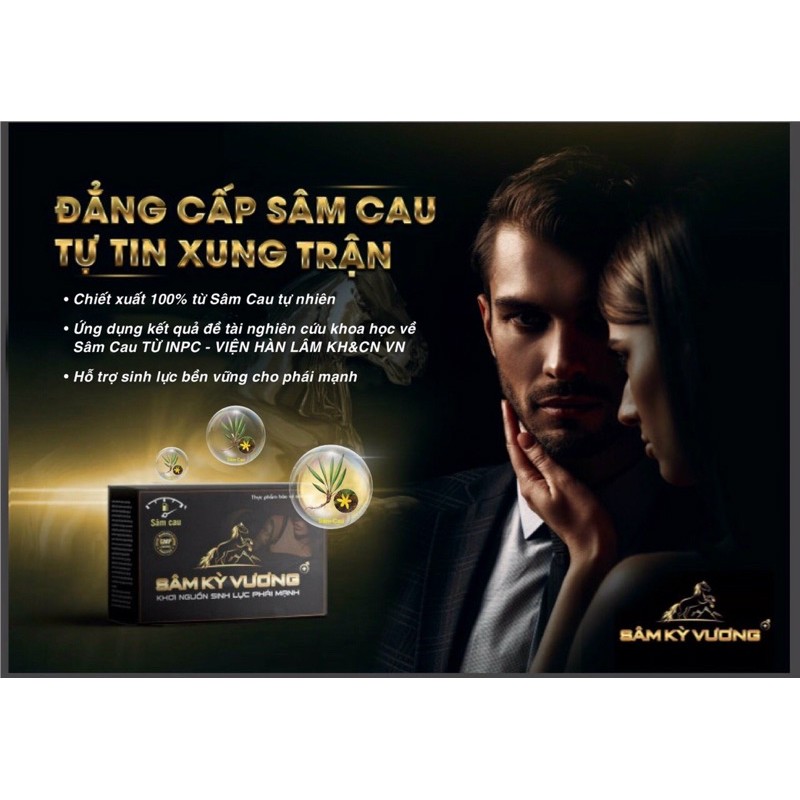 ✅ SÂM KỲ VƯƠNG hỗ trợ tăng cường chức năng sinh lý nam giới. hộp 4 viên