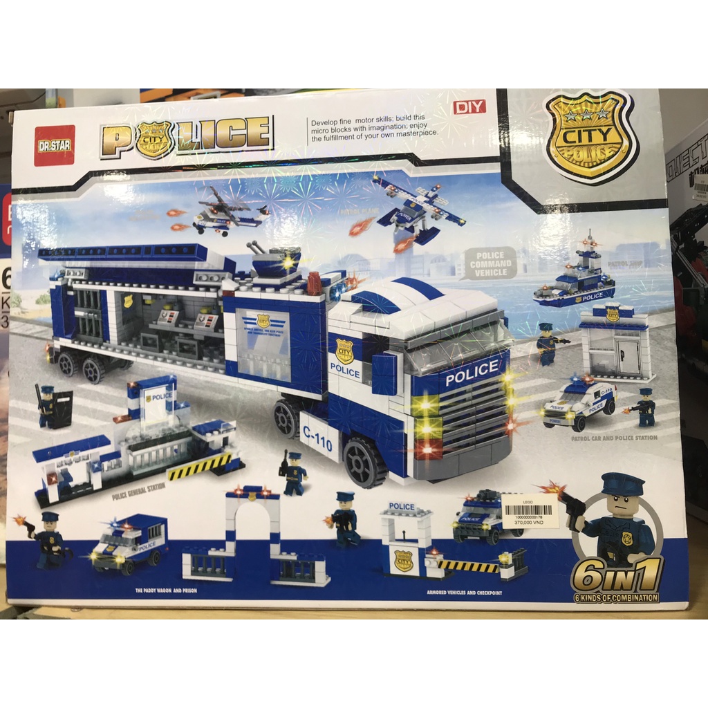 LẮP RÁP HỘP LỚN - NHIỀU MẢNH GHÉP LEGO XẾP HÌNH POLICE