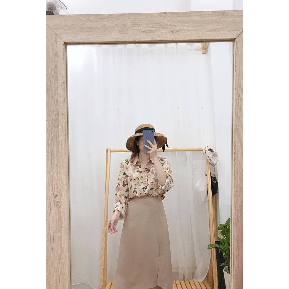 chân váy dài chữ A, xẻ tà mã V115 | BigBuy360 - bigbuy360.vn