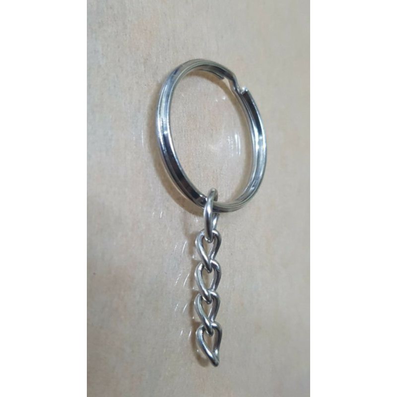 Khoen móc khoá tròn có xích 2.5cm