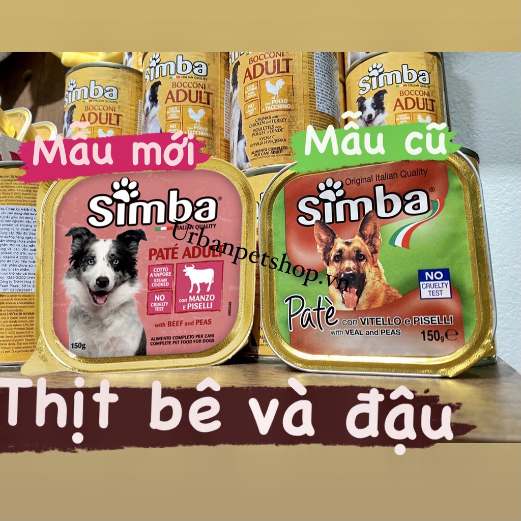 [Mã PET50K giảm Giảm 10% - Tối đa 50K đơn từ 250K] 𝗨𝗿𝗯𝗮𝗻_𝗦𝗶𝗺𝗯𝗮_Pate cho chó thuộc Monge Ý