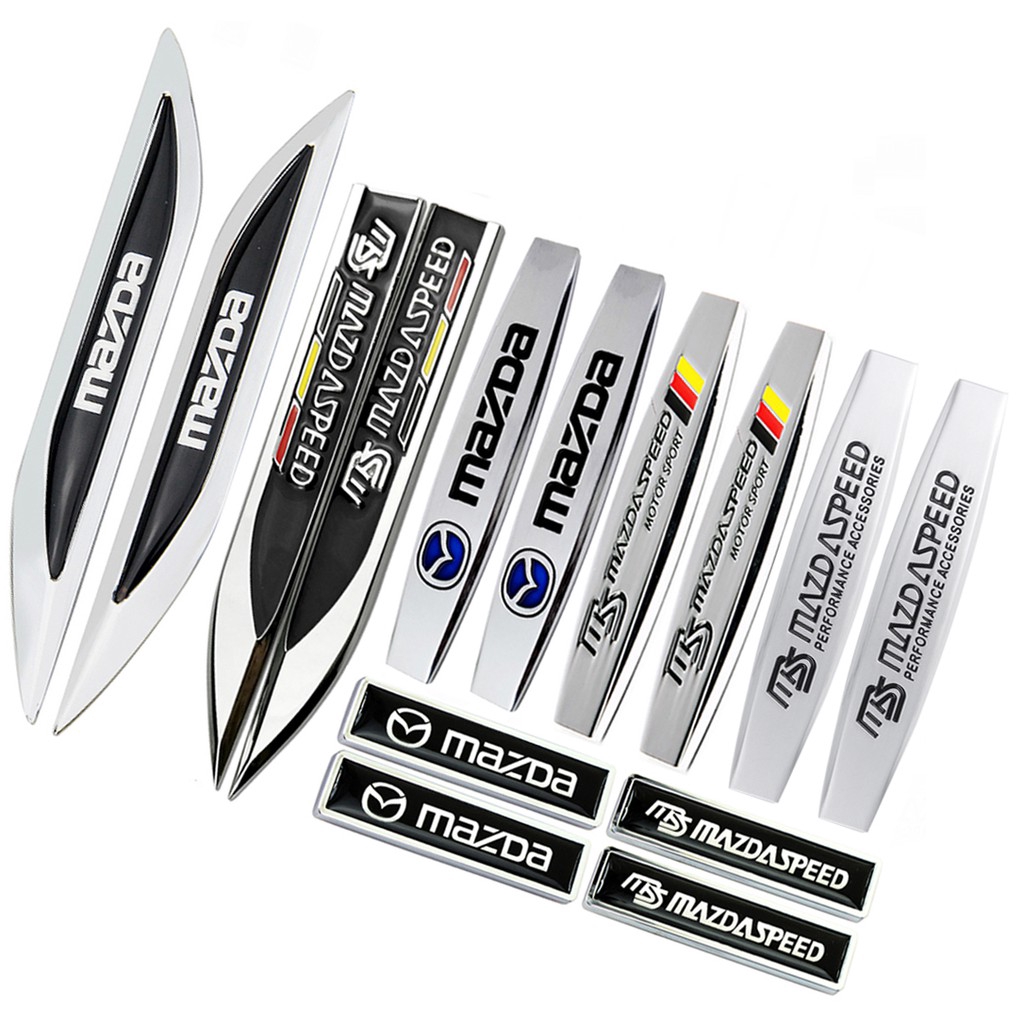 Set 2 miếng dán trang trí xe hơi thích hợp cho Mazda Rx7 Mx3 Mx5 Speed Protege Speed6 Cx9 Cx7 Cx5 Cx5