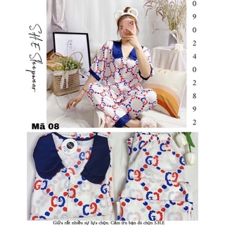 Bộ lụa mango cộc dài