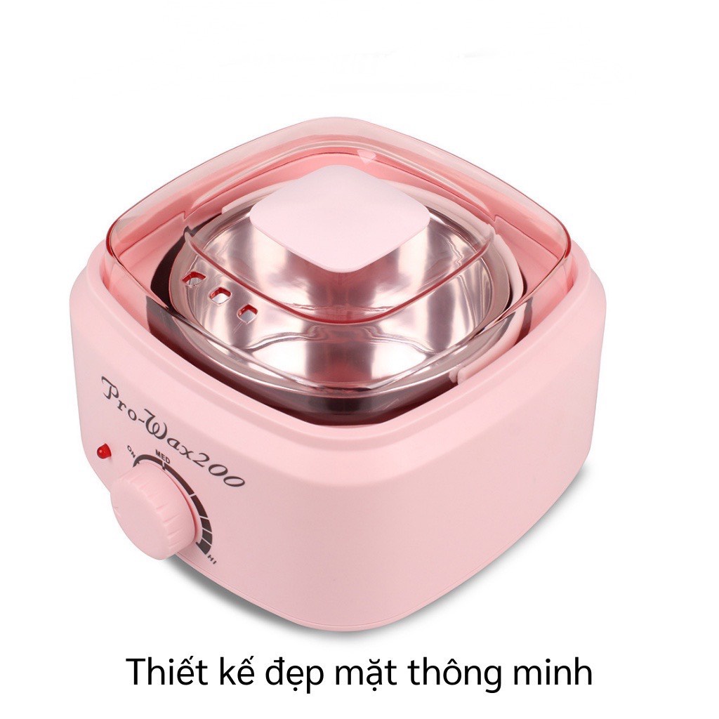 Nồi Nấu Sáp wax lông Prowax 200, công suất gấp 2 lần Nồi Prowax 100, thời gian nấu sáp 5-7 phút.