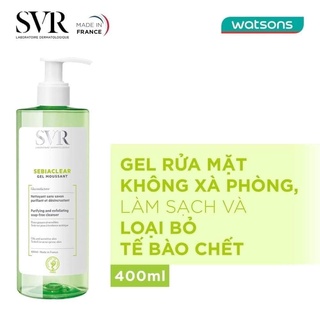 [Hàng trả order, không có dư] Gel Rửa Mặt SVR Sebiaclear Gel Moussant 400ml