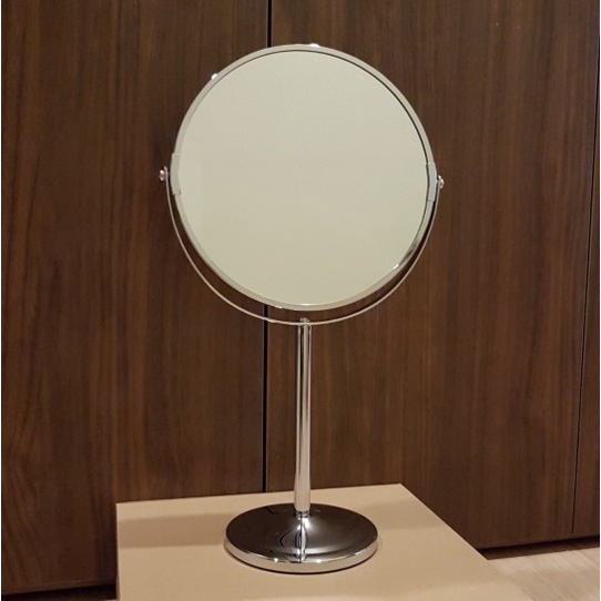 Gương trang điểm cỡ lớn xoay 360 độ - Gương để bàn 2 mặt cỡ đại siêu đẹp bằng đồng, inox