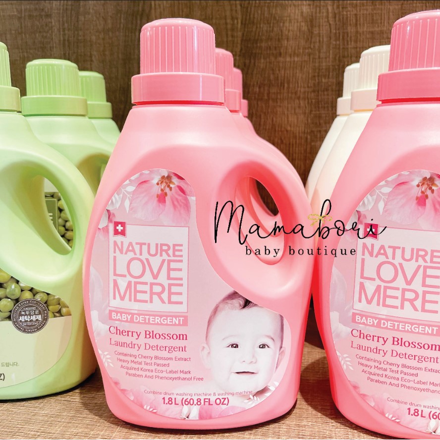 Nước giặt quần áo trẻ em Nature Love Mere dịu nhẹ an toàn cho da bé 1800ml