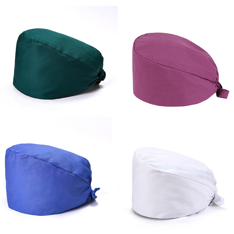 Mũ Phẫu Thuật Vải Cotton Tùy Chỉnh Tiện Dụng Cho Bác Sĩ / Y Tá