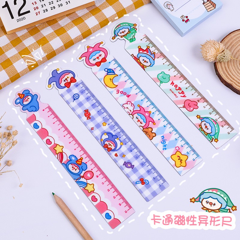 Thước kẻ dẻo 15cm nhiều hình cute nghộ ngĩnh