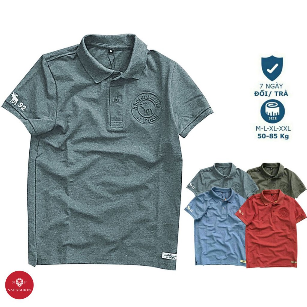 Áo Polo nam cổ bẻ logo dập nổi vải cá sấu Cotton xịn,chuẩn form,sang trọng-lịch lãm