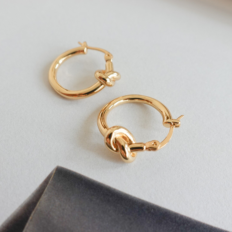 Khuyên tai tròn nhỏ VNOX bằng thép không gỉ cho nữ