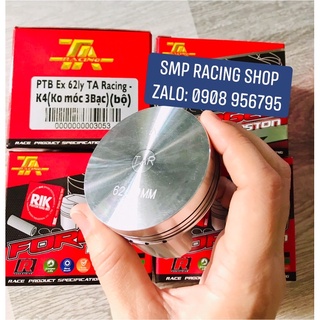 Piston TA Ex 62mm, 3 bạc , chưa móc mắt ( piston trắng K4)