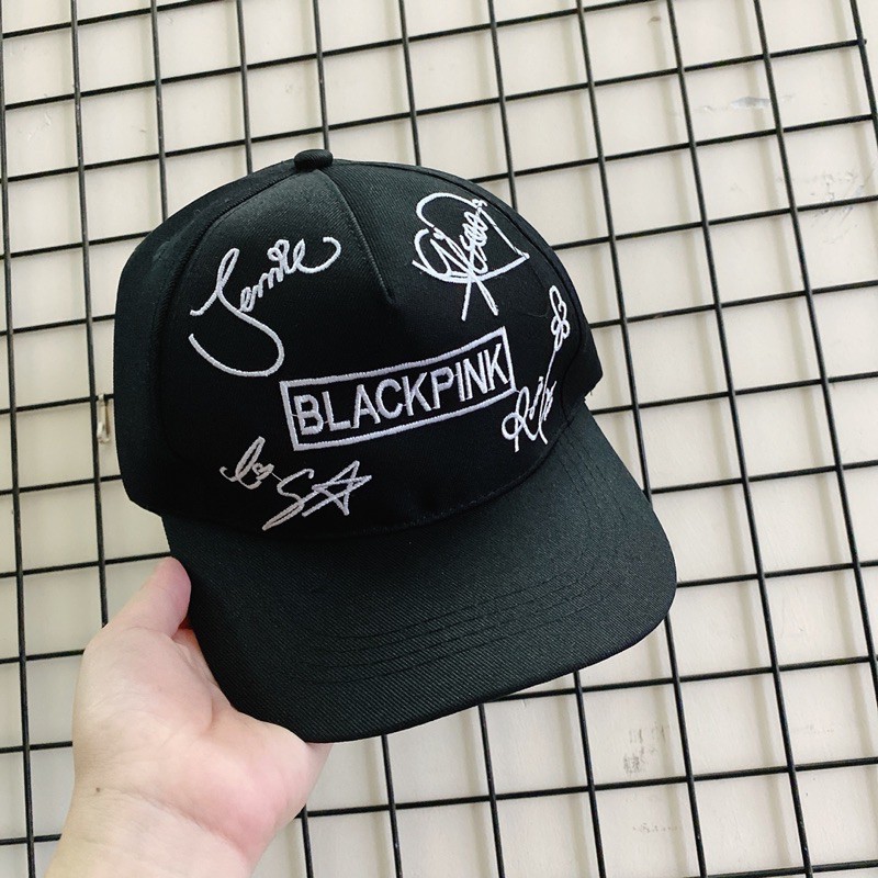 [Mã FAMARAL1 giảm 10K đơn 50K] NÓN KẾT - chữ ký Black Pink