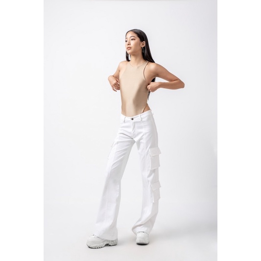LESOVUR | Bodysuit cutout eo & quần Cargo