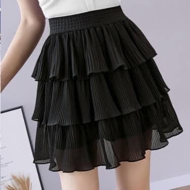 CHÂN VÁY XÒE NGẮN VOAN 3 TẦNG LỚP ( CÓ QUẦN TRONG) SIÊU HOT HIT, TJTCOI4