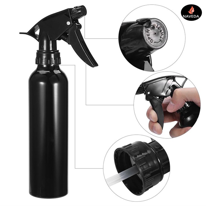 Bình xịt hóa chất bằng nhôm dành cho xăm tattoo - 2 màu