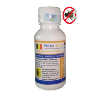  Thuốc đặc trị Ruồi, thuốc diệt muỗi Proly 2.5CS chai 100ml