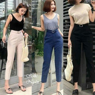 Quần baggy đai vuông