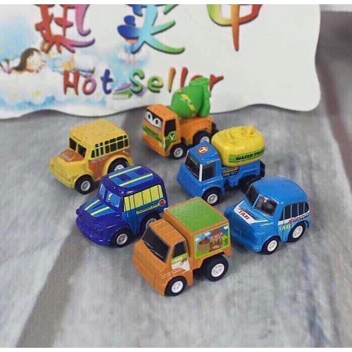 Túi 6 ô tô nhỏ mini đồ chơi cho bé