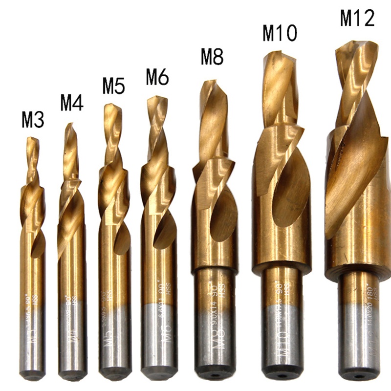 Mũi Khoan Xoắn M3 M4 M5 M6 M8 M10 M12 HSS M35 Tốc Độ Cao Chuyên Dụng