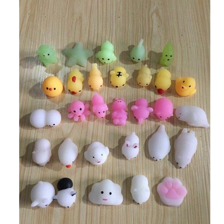 Squishy Mochi Trứng Bóp Trút Giận Gudetama bên trong là thú Mochi dẻo siêu mềm mịn dễ thương bóp xả stress