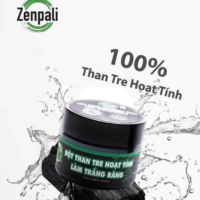 Bột than tre hoạt tính trắng răng zenpali - than trắng răng zenpali